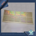 Professional Making Glittery Hologram Serial Number Stickers Gold